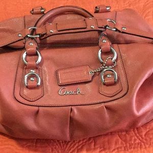 Leather purse satchel handbag